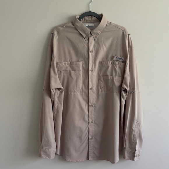 Columbia PFG Omni-Shade Shirt Mens L Long Sleeve Vented Fishing Outdoors - Picture 1 of 5